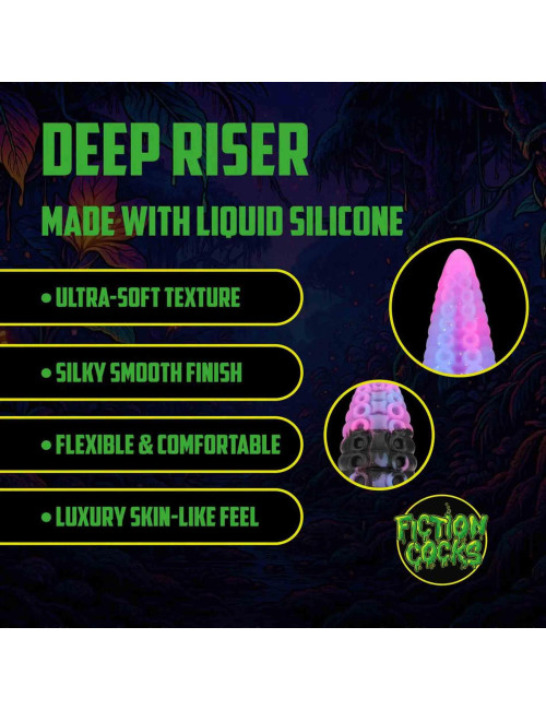 Deep Riser - Silicone Dildo - Purple