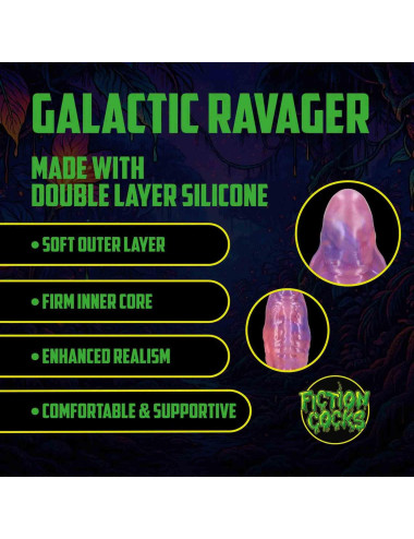 Galactic Ravager - Silicone Dildo - Purple