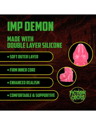 Imp Demon - Silicone Dildo - Red