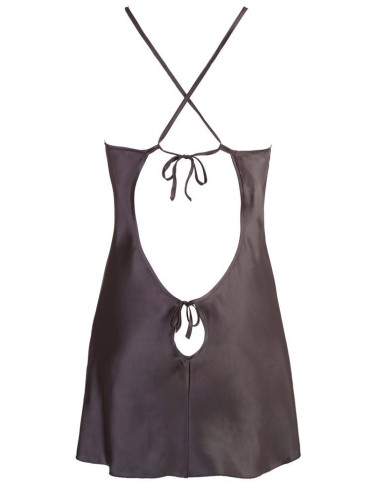 Satin Chemise Black S