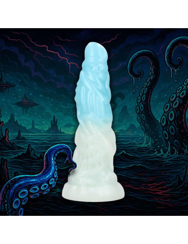 Vein Master - Silicone Dildo - Blue/White