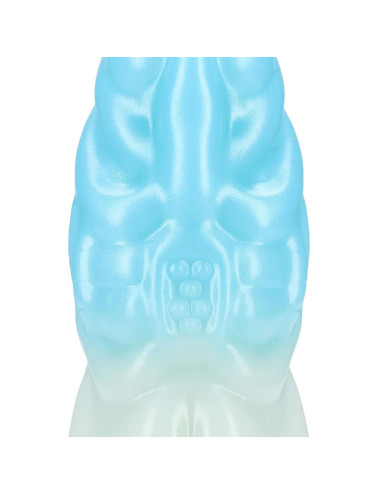 Vein Master - Silicone Dildo - Blue/White