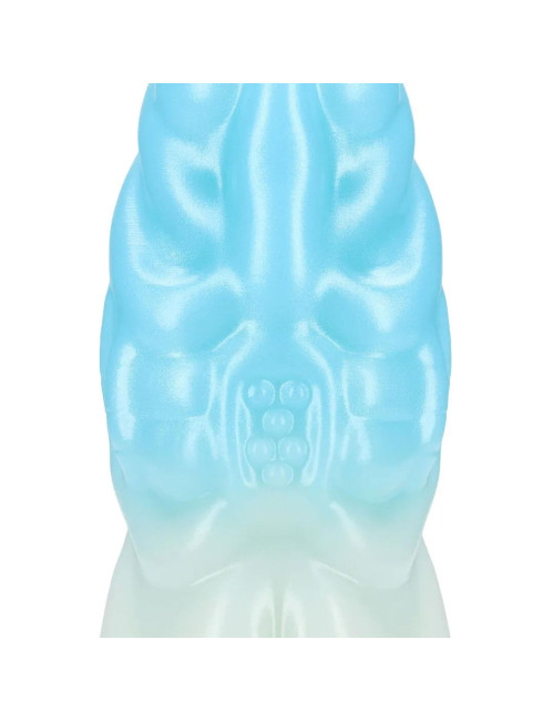 Vein Master - Silicone Dildo - Blue/White