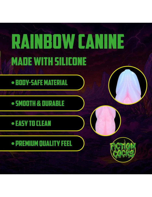Rainbow Canine - Silicone Butt Plug - Rainbow