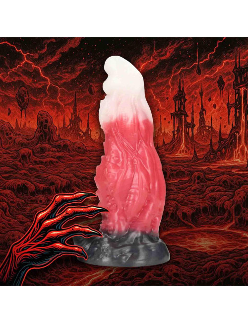 Fiction Cocks Space Night Fiend Silikonowy Dildo Red/White
