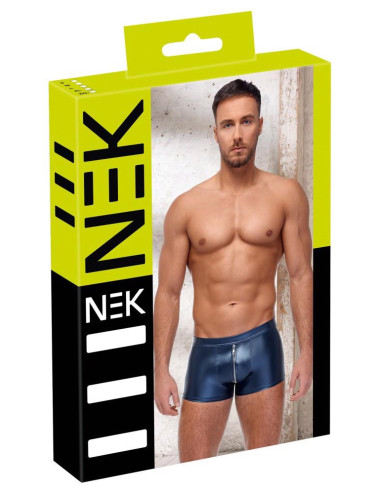 NEK Męskie Bokserki Niebieske Blue S