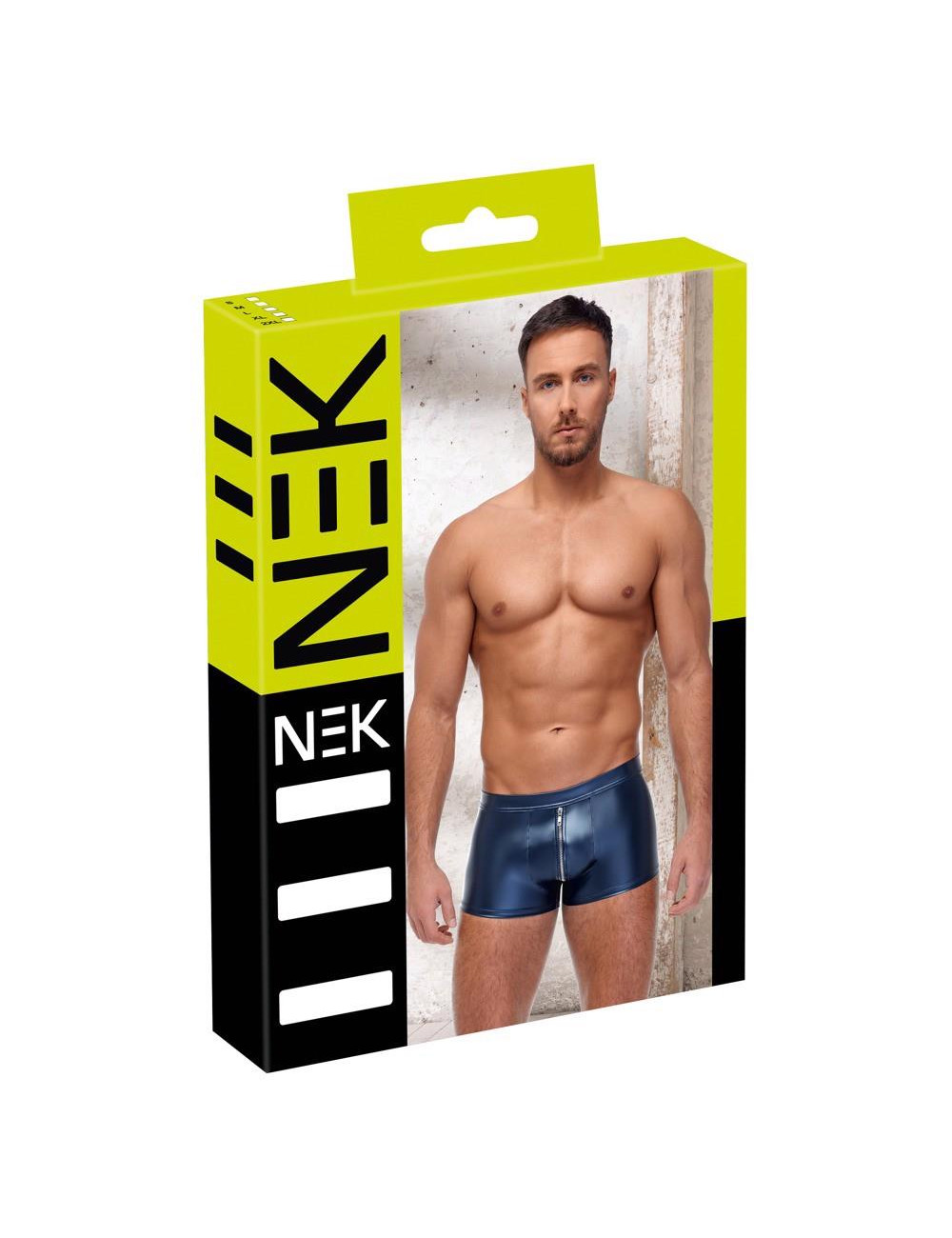 NEK Męskie Bokserki Niebieske Blue S