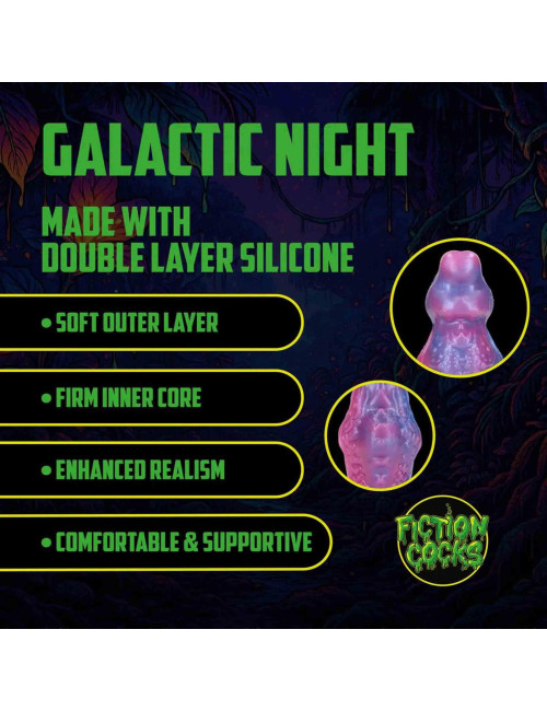 Galactic Night Fiend - Silicone Dildo - Purple