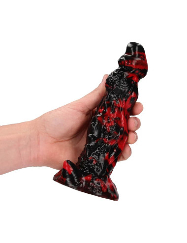 Hell Night Fiend - Silicone Dildo - Red/Black