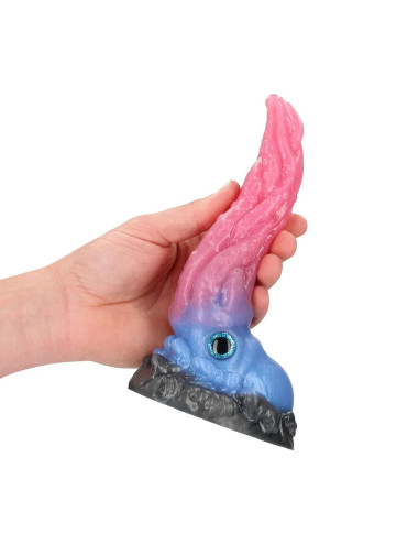 Kraken's Lick - Silicone Dildo - Blue/Red
