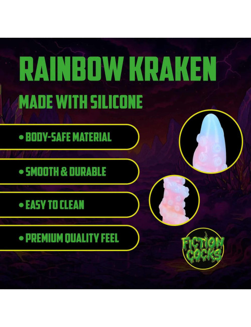 Rainbow Kraken - Silicone Butt Plug - Rainbow