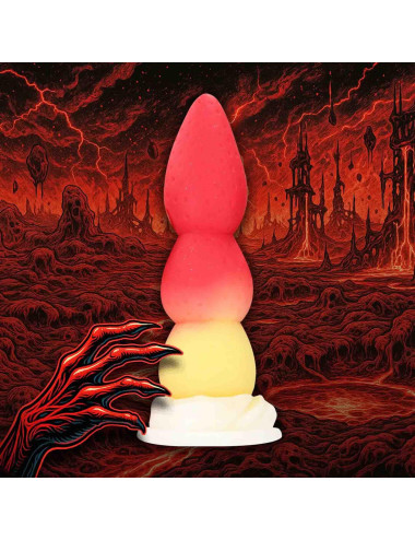 Whipped Berry - Silicone Butt Plug - Red/Yellow