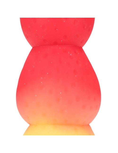 Whipped Berry - Silicone Butt Plug - Red/Yellow
