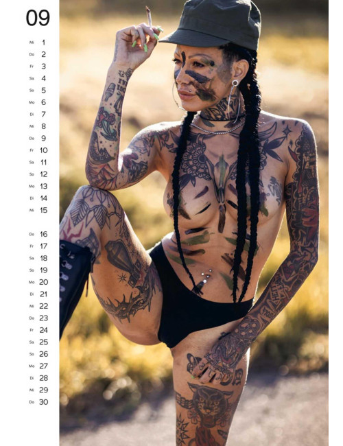 Kalendarz Ścienny PIN-UP Tattoo Girls 2027