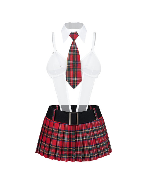 Obsessive College Girl Kostium 5-częściowy L/XL