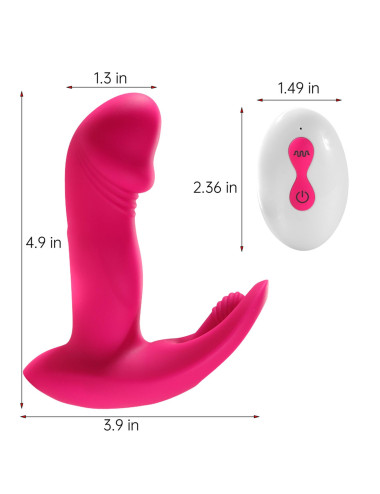 Flicking wearable vibrator
