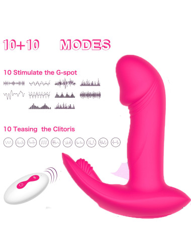 Flicking wearable vibrator