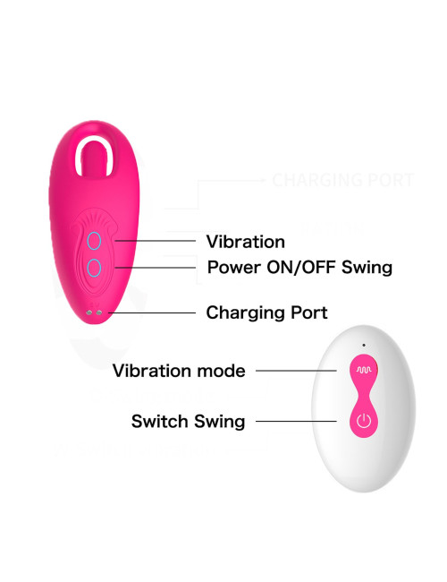 Flicking wearable vibrator