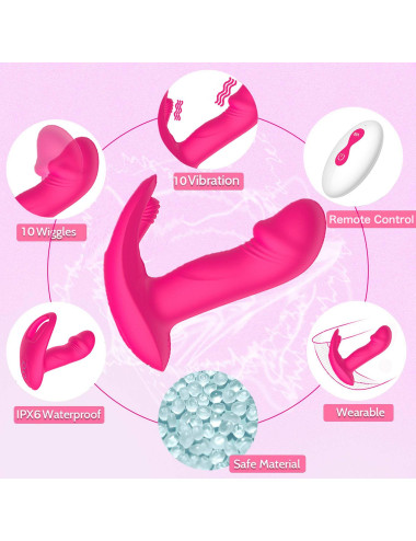 Flicking wearable vibrator
