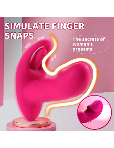 Flicking wearable vibrator