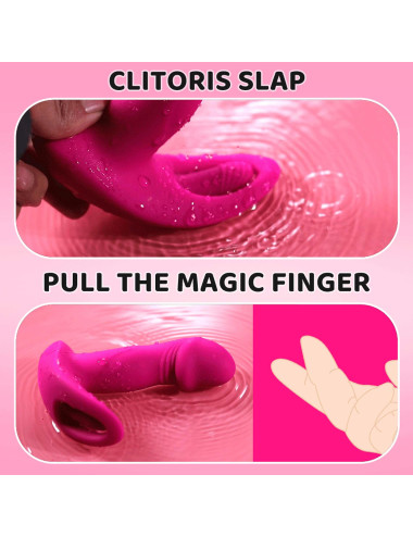 Flicking wearable vibrator