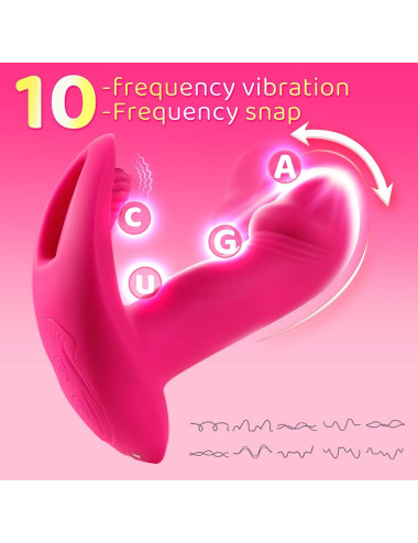 Flicking wearable vibrator