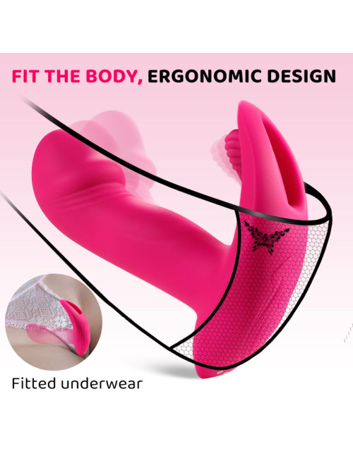 Flicking wearable vibrator