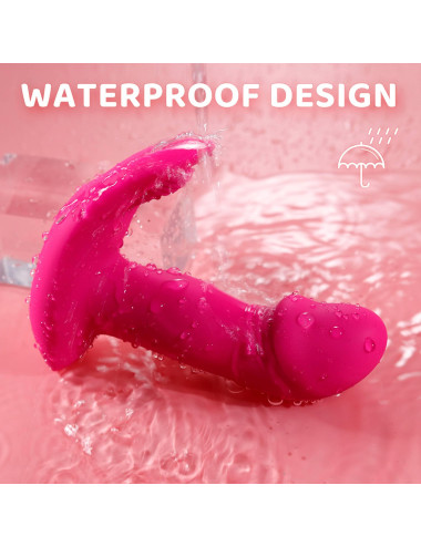 Flicking wearable vibrator