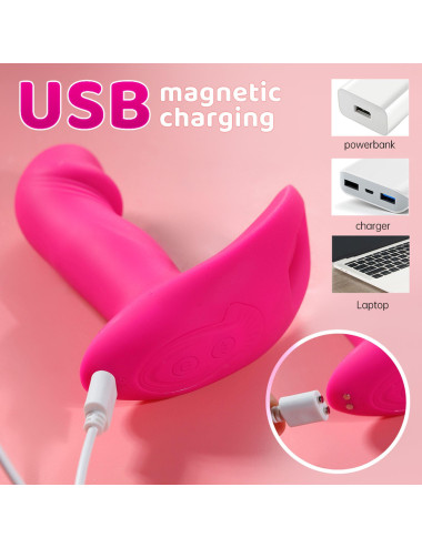 Flicking wearable vibrator