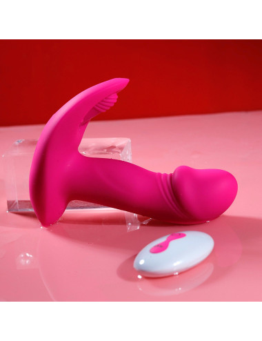 Flicking wearable vibrator