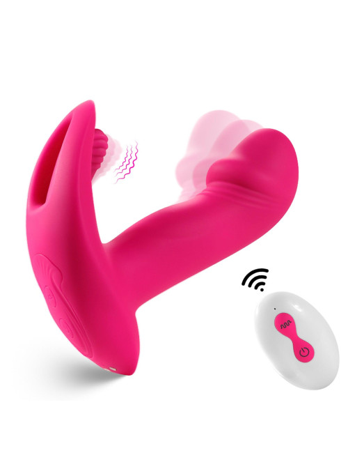 Flicking wearable vibrator