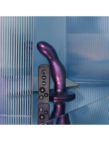 FINGERING & VIBRATING DILDO - M - PURPLE TR