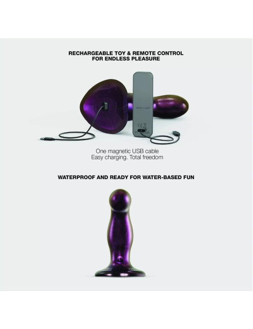 FINGERING & VIBRATING DILDO - M - PURPLE TR