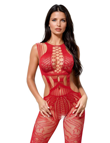SoftLine Collection Bodystocking 2107 Czerwone