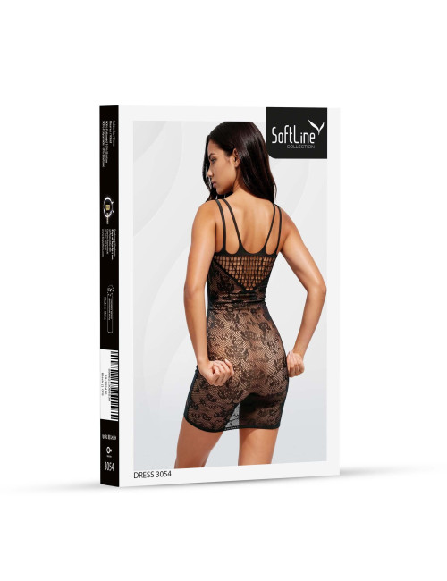 SoftLine Collection Sukienka 3054 Czarna