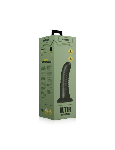 BUTTR - Double Ribbed Butt Plug - 26cm