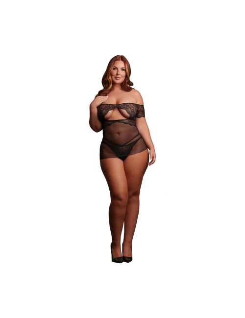 Le Désir Olympia Babydoll Czarna Queen Size