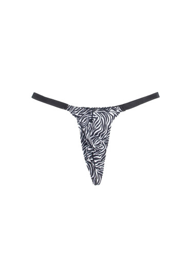 Sexy men's thong with zebra print S/M