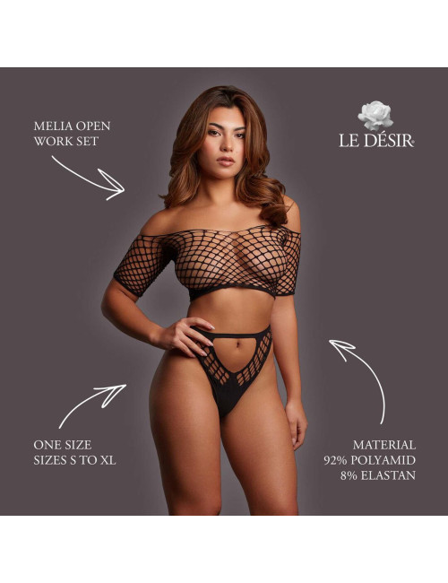 Le Désir Melia Kompleksowy Zestaw Czarny One Size