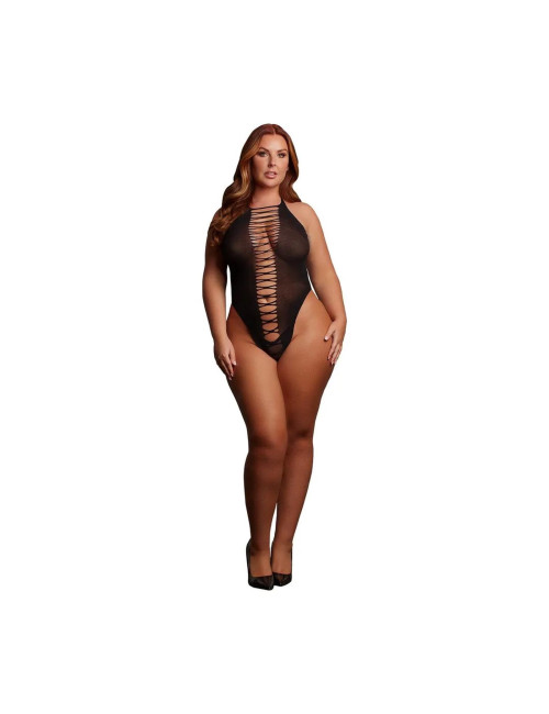 Le Désir Jordan Otwarte Body Czarne Queen Size