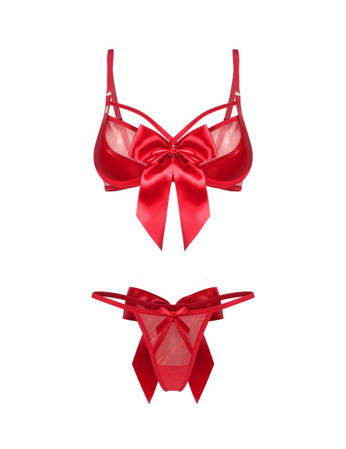 Obsessive Gifty Red Komplet 2-Częściowy 2XL/3XL