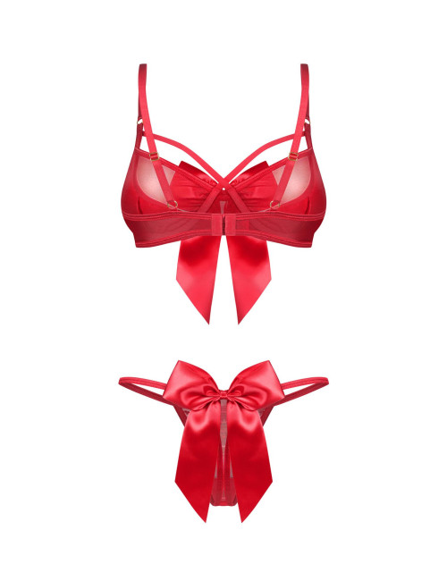 Obsessive Gifty Red Komplet 2-Częściowy 2XL/3XL