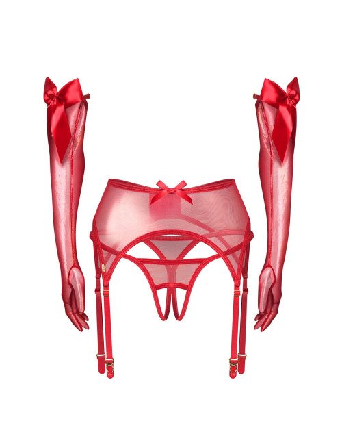 Obsessive Gifty Red - 3-częściowy komplet S/M