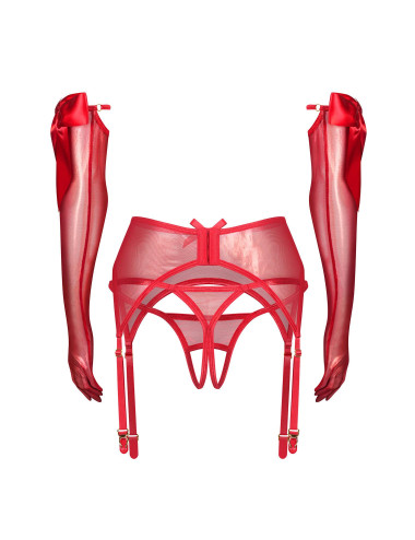 Gifty Red komplet 3-częściowy   S/M