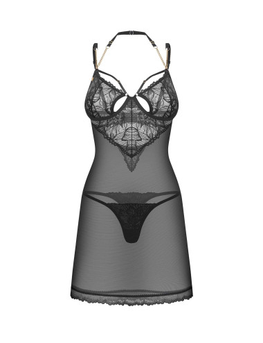 Matildea Black koszulka i stringi  L/XL