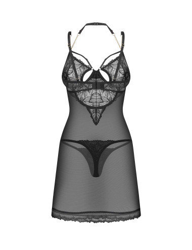 Matildea Black koszulka i stringi   S/M