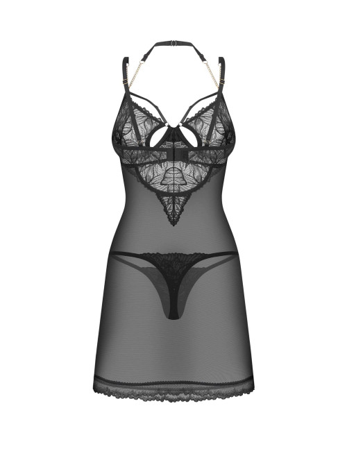Obsessive Matildea Black - koszulka i stringi S/M