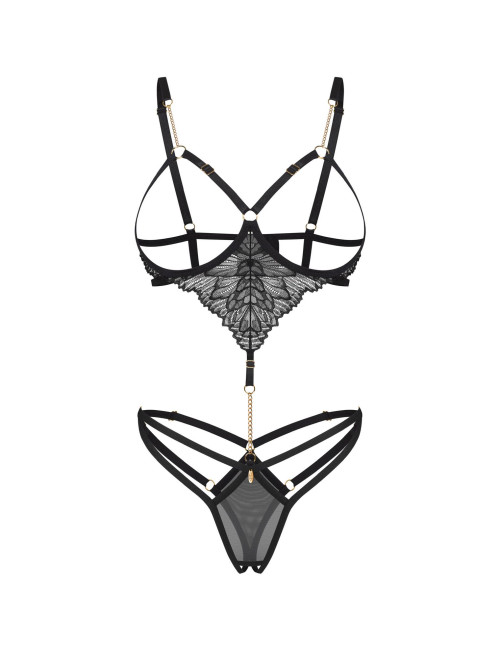 Obsessive Matildea Czarne Body Otwarte L/XL