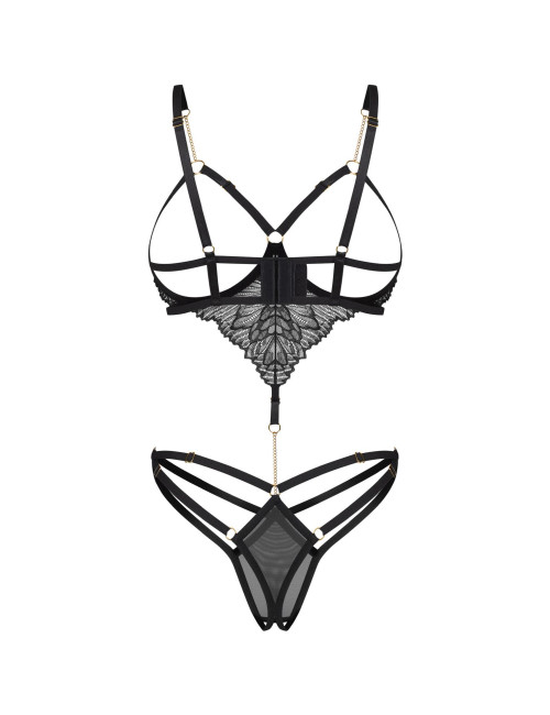 Obsessive Matildea Czarne Body Otwarte S/M