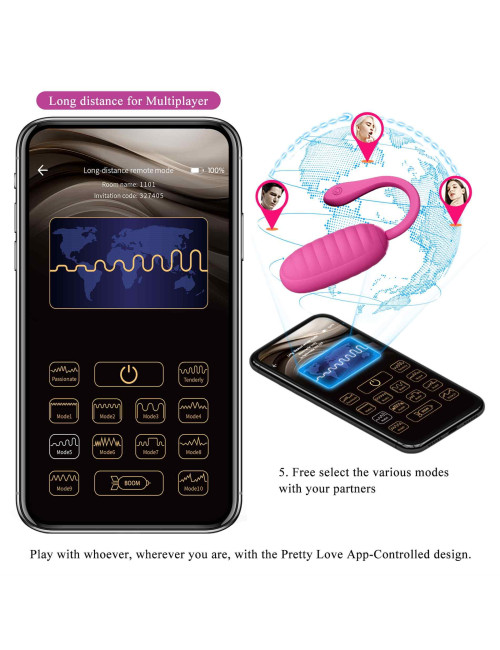 PRETTY LOVE - Catalina, 12 vibration functions Mobile APP Long-distance Control